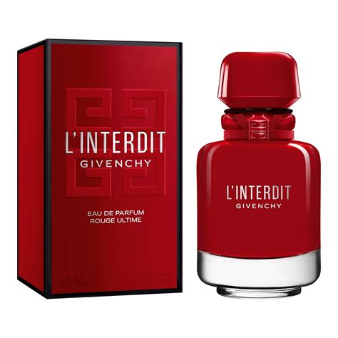 givenchy l'interdit eau de parfum rouge ultime 80ml|Givenchy le rouge interdit.